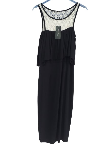 Μακρύ Φόρεμα Αμάνικο Μαύρο 02