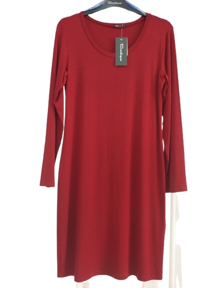 Κόκκινο Κοντό Φόρεμα με Μανίκια 08