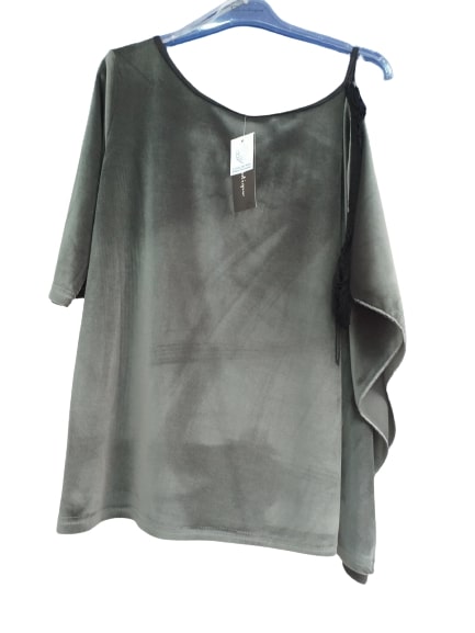 Μπλούζα Γκρι Βελούδινη 015