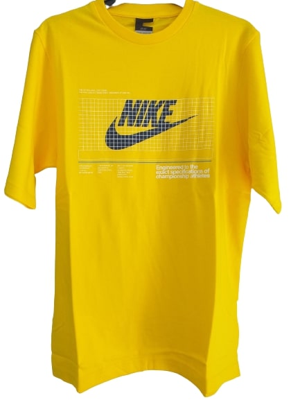 Κίτρινη Κοντομάνικη Μπλούζα Nike 067