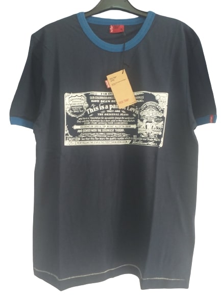 Μπλε Κοντομάνικη Μπλούζα Levis 069